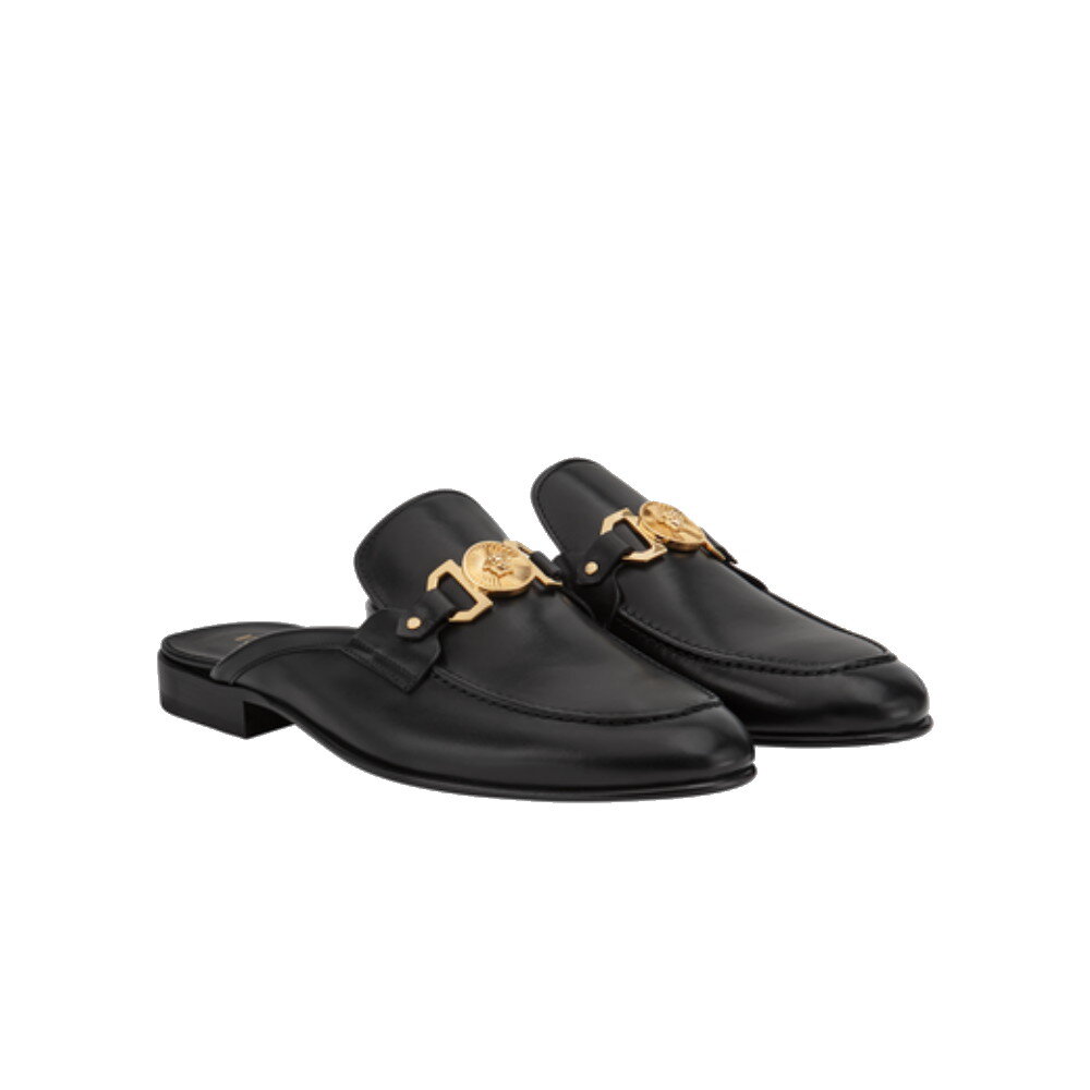 versace leather slippers