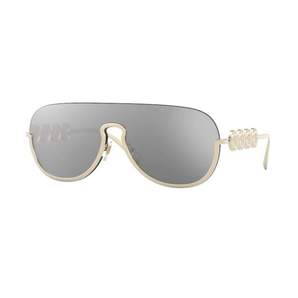 versace mirrored shield sunglasses