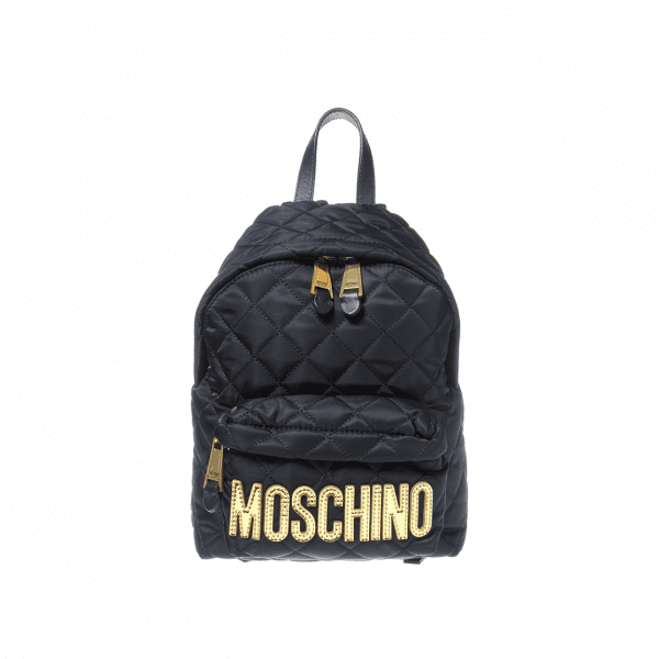 moschino mini quilted backpack