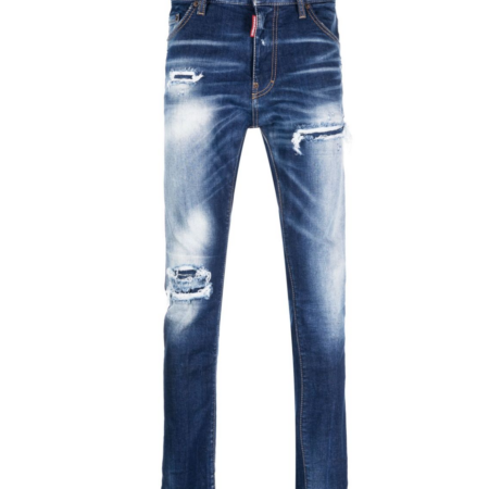 DSQUARED2 COOL GUY DISTRESSED SLIM-LEG JEANS