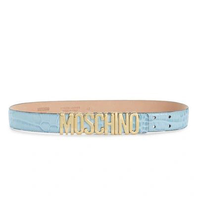 Blue moschino belt hotsell